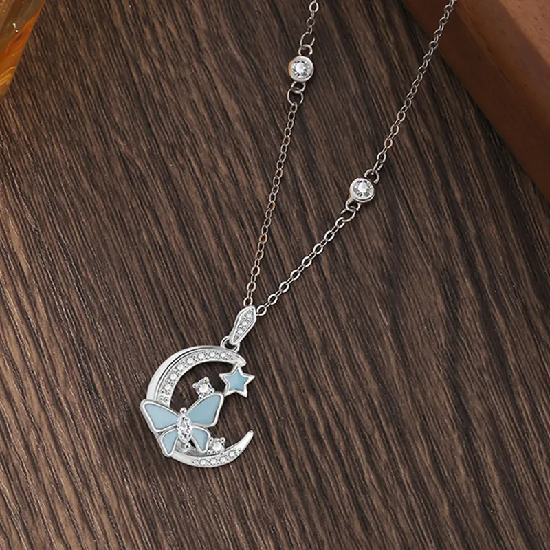 MOVER S999 Fine Silver Necklaces Women's-4