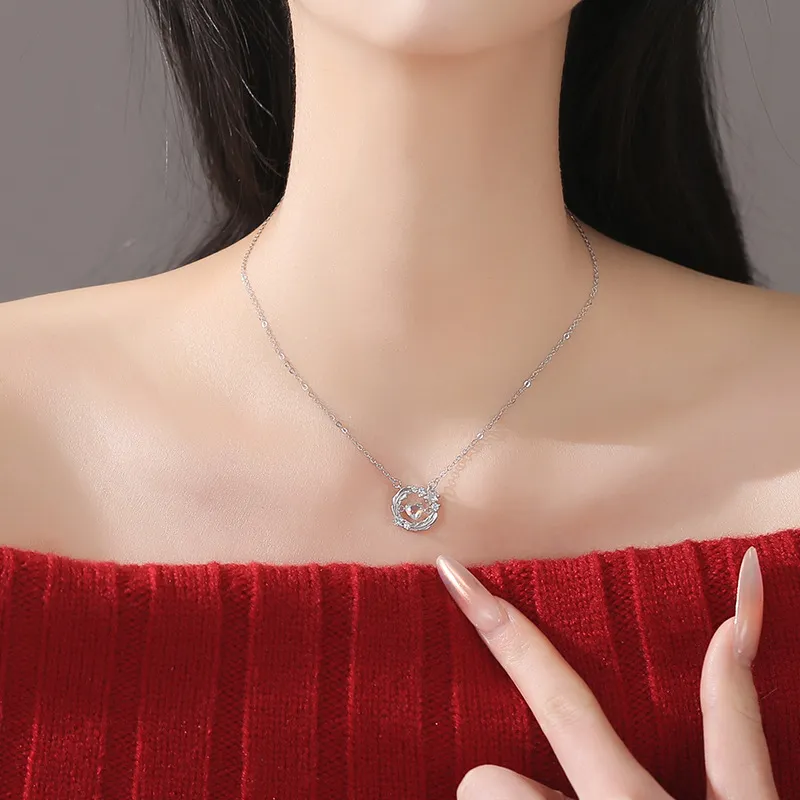 MOVER S999 Fine Silver Necklaces Women's-4