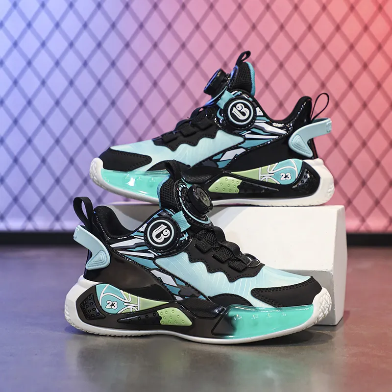 ROBINHOOD Slip Resistant Cushioning Wear Resistant Lightweight Cushioning Low Top Children's Basketball Shoes Kids'-2