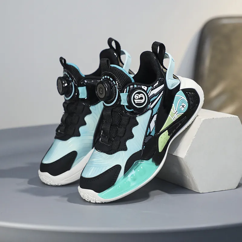 ROBINHOOD Slip Resistant Cushioning Wear Resistant Lightweight Cushioning Low Top Children's Basketball Shoes Kids'-1