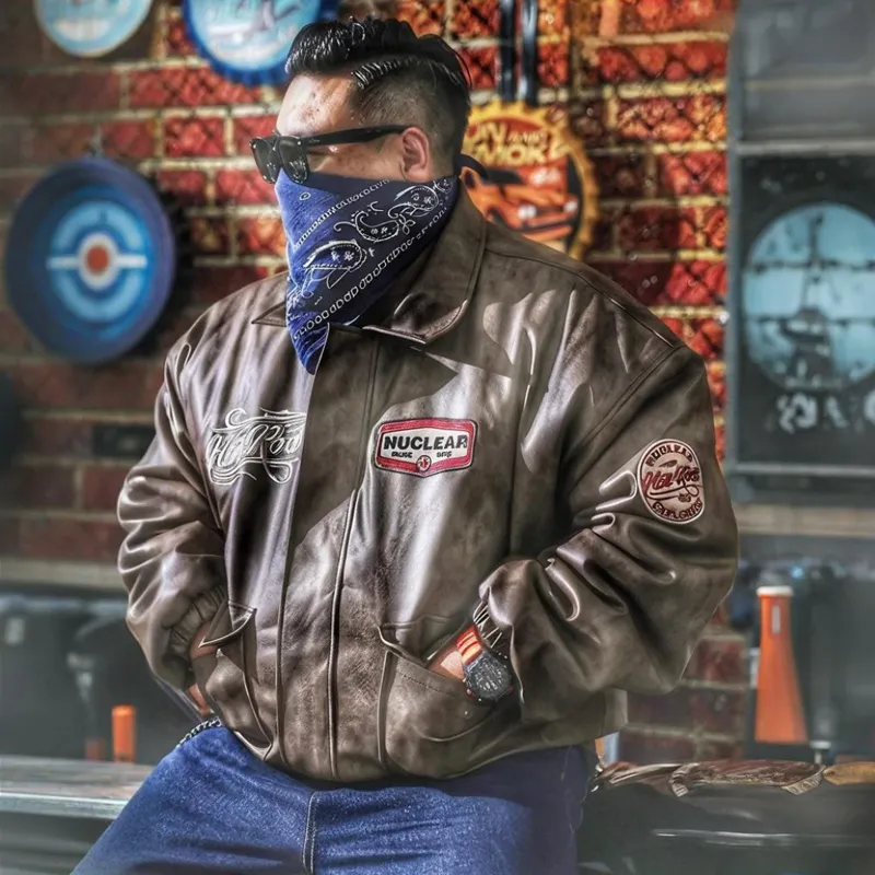 NUCLEAR EXPLOSION Puffer Jacket Men's Coffee-2