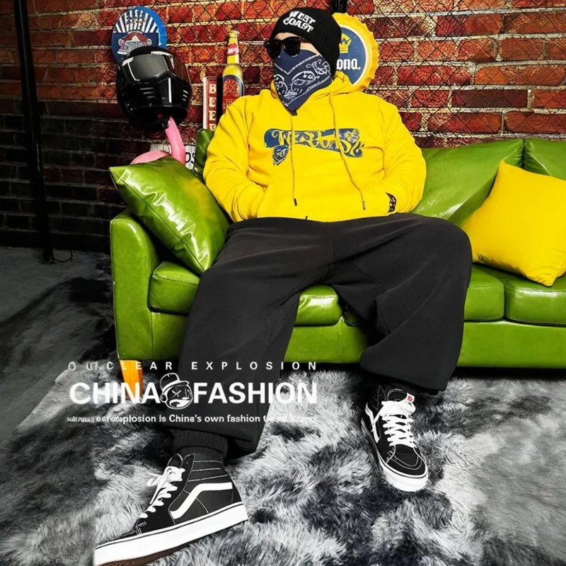 NUCLEAR EXPLOSION Knitted Sports Pants Men's-10