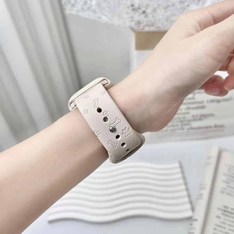 Miss Wrist Apple Compatibility Watch Band 135~230mm Silicone Material-4