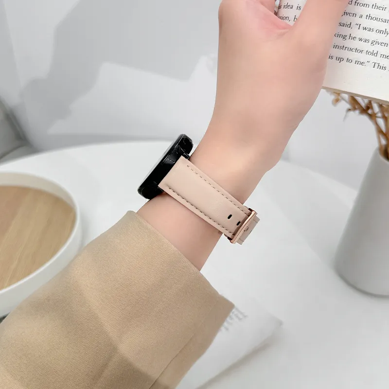 Miss Wrist Huawei Compatibility Watch Band 20mm Artificial Leather Material-11