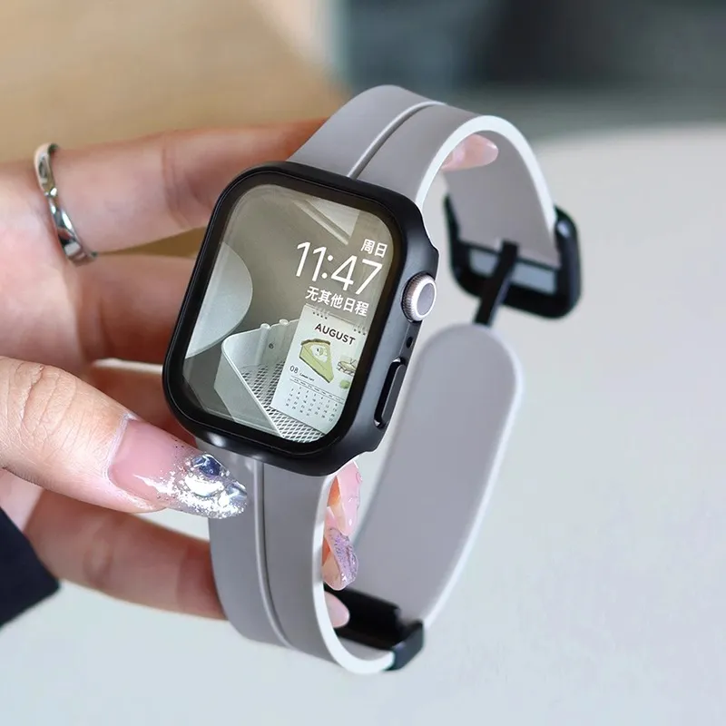 Miss Wrist Apple Compatibility Watch Band Rubber Band Material-7