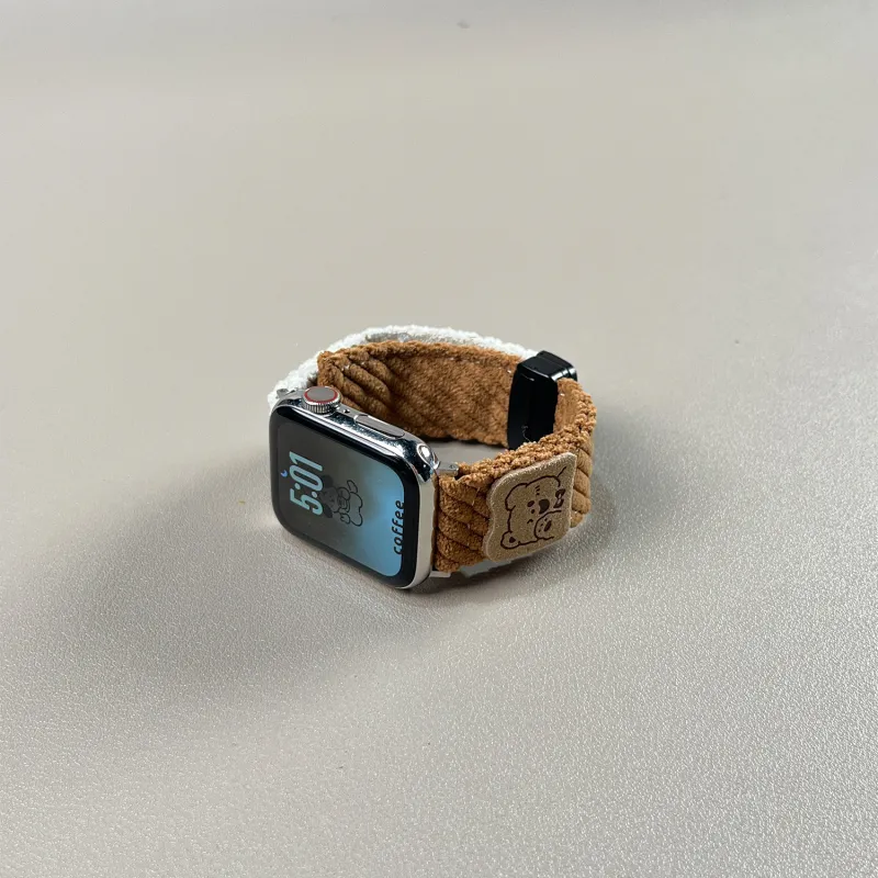 Miss Wrist Apple Compatibility Watch Band 145~208mm Corduroy Material-1