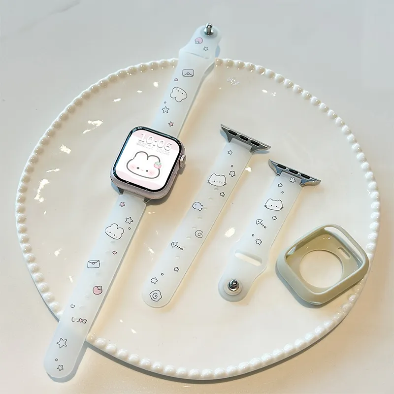 Miss Wrist Apple Compatibility Watch Band 130 180mm Silicone Material-9