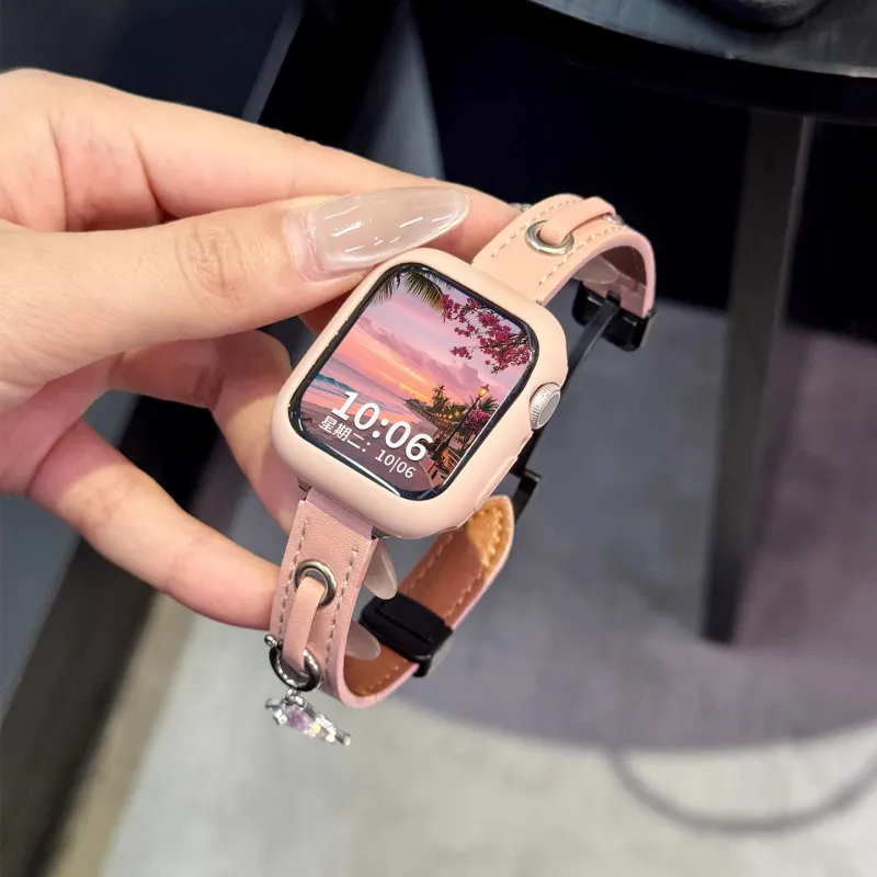 Miss Wrist Apple Compatibility Watch Band 130 180mm Artificial Leather Material-6