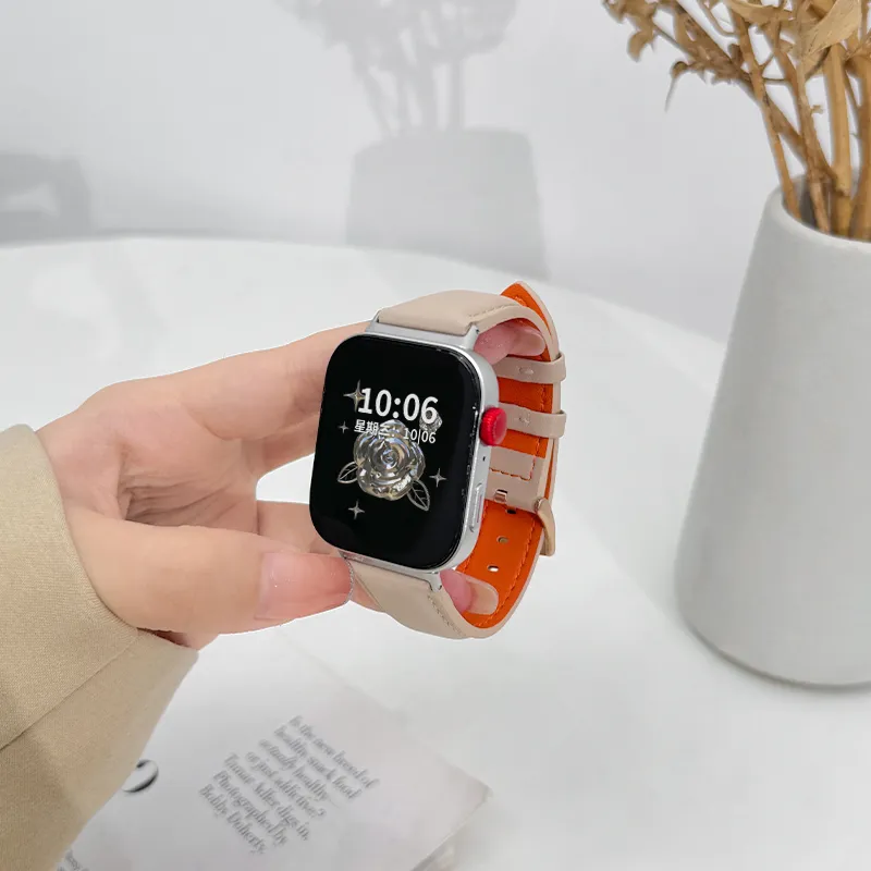 Miss Wrist Huawei Compatibility Watch Band 20mm Artificial Leather Material-9