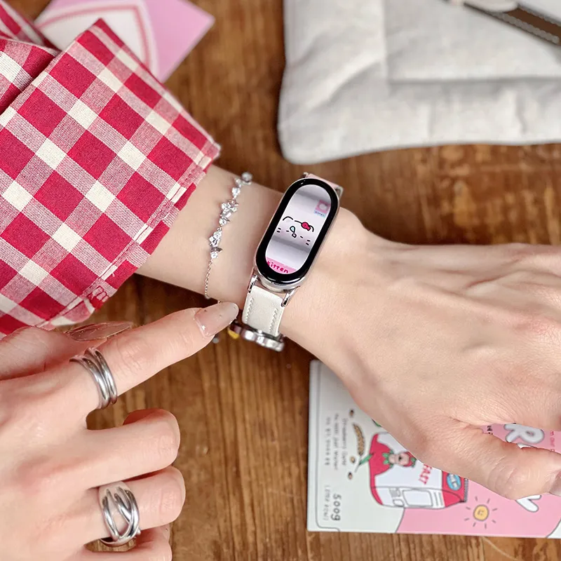 Miss Wrist Xiaomi Compatibility Watch Band 135 200mm Artificial Leather Material-5