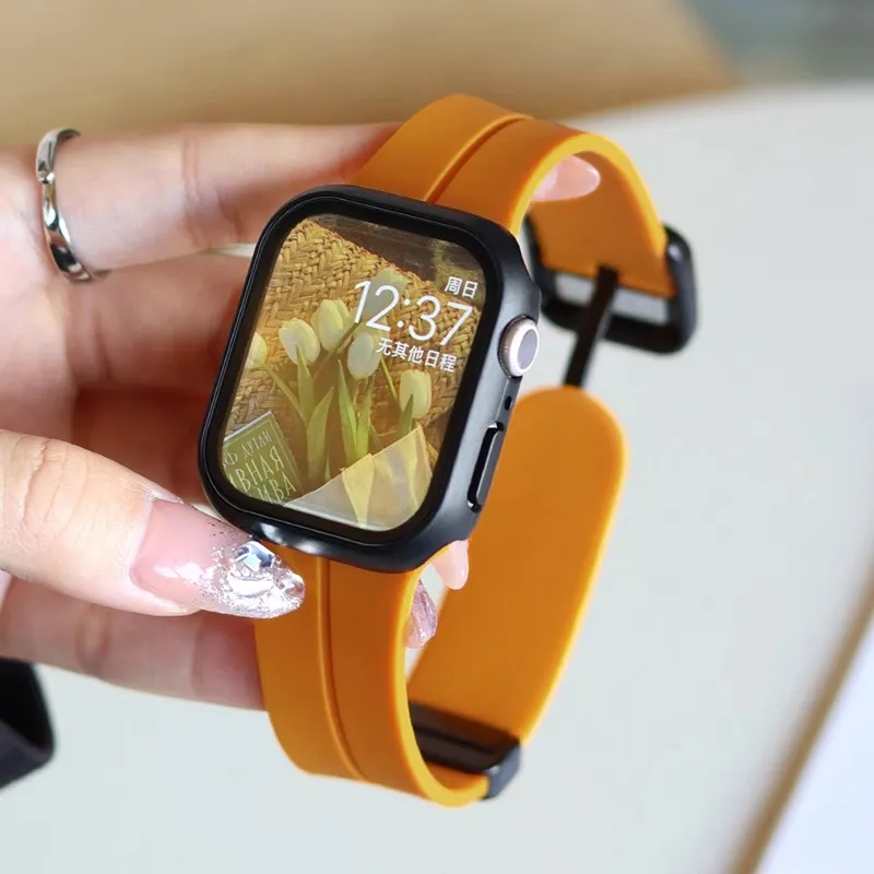 Miss Wrist Apple Compatibility Watch Band Rubber Band Material-19