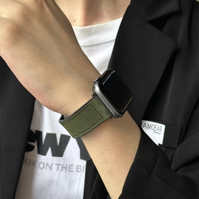 Miss Wrist Apple Compatibility Watch Band Genuine Leather Material-1