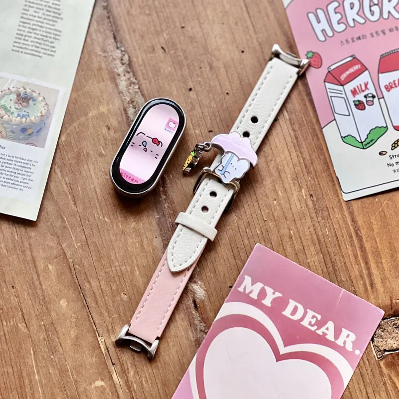 Miss Wrist Xiaomi Compatibility Watch Band 135 200mm Artificial Leather Material-3