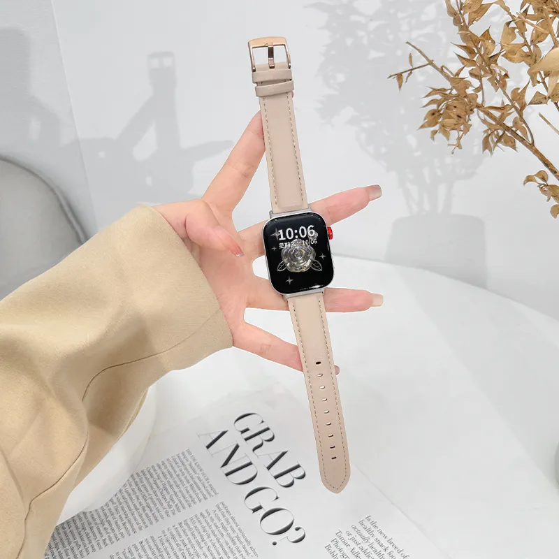 Miss Wrist Huawei Compatibility Watch Band 20mm Artificial Leather Material-8