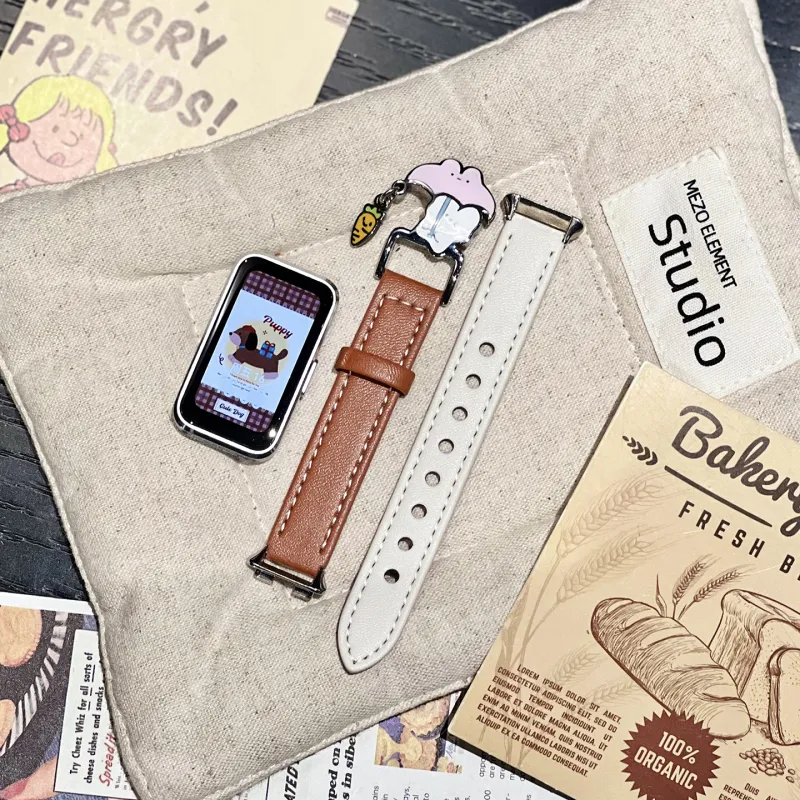 Miss Wrist Huawei Honor Compatibility Watch Band 135 200mm Artificial Leather Material-1