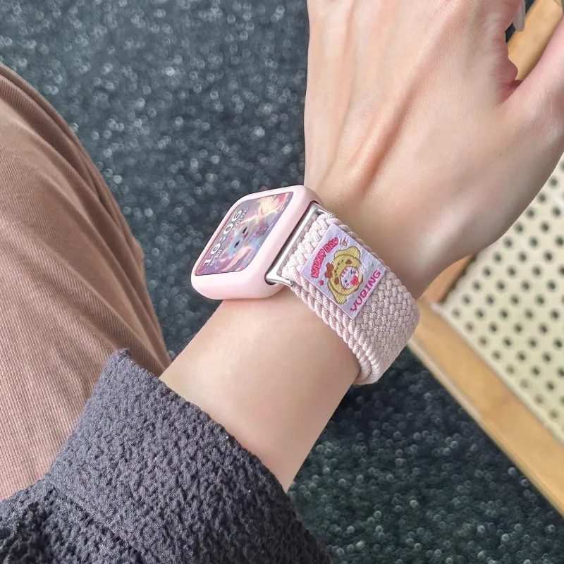 Miss Wrist Xiaomi Red Beige Compatibility Watch Band 130 180mm Nylon Material-2