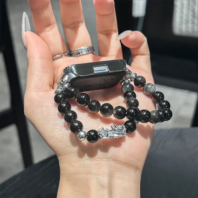 Miss Wrist Huawei Honor Compatibility Watch Band 135 200mm Resin Beads Material-2