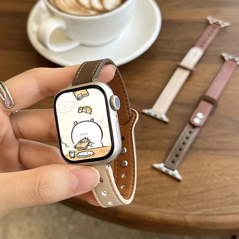 Miss Wrist Watch Band Apple Compatibility 135 200mm Artificial Leather Material-1