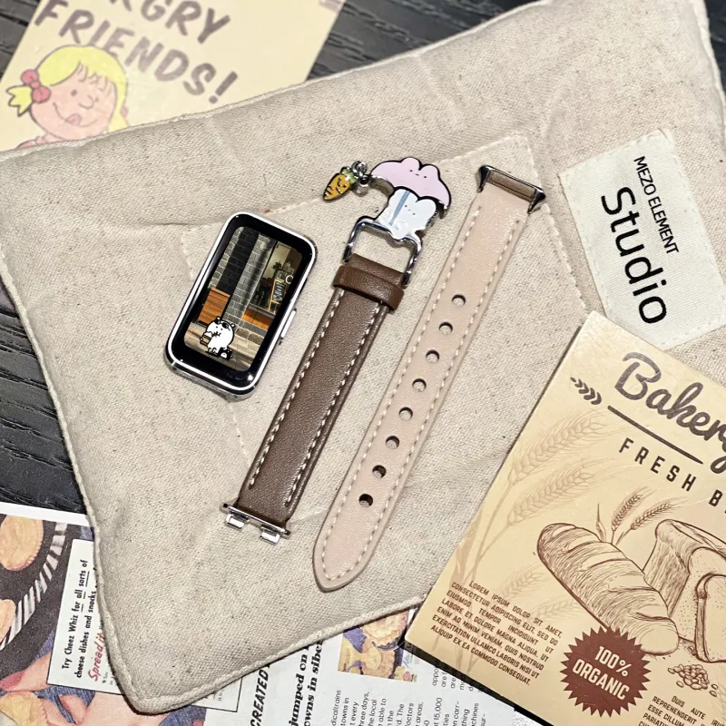 Miss Wrist Huawei Honor Compatibility Watch Band 135 200mm Artificial Leather Material-3