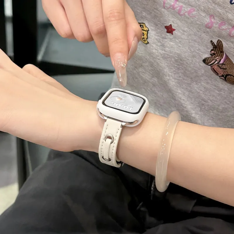 Miss Wrist Apple Compatibility Watch Band 130 180mm Artificial Leather Material-3