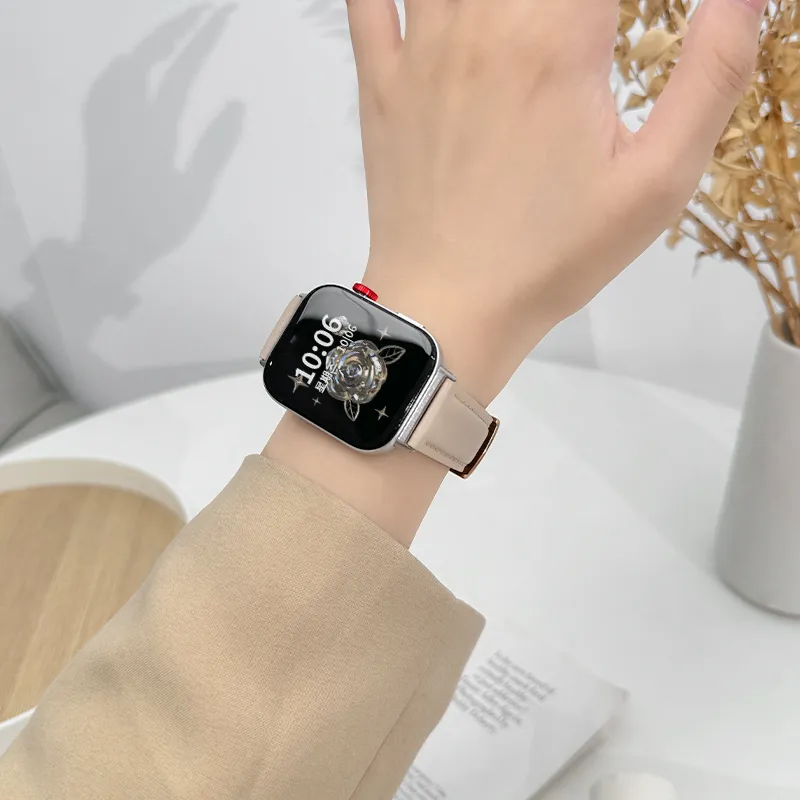 Miss Wrist Huawei Compatibility Watch Band 20mm Artificial Leather Material-10