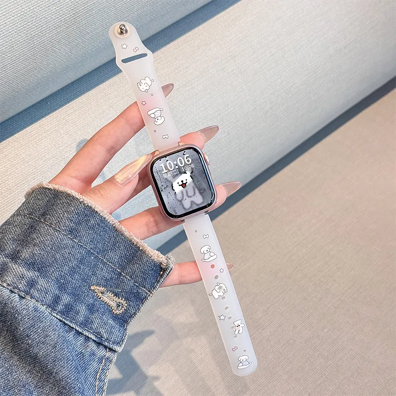 Miss Wrist Apple Compatibility Watch Band 130 180mm Silicone Material-1