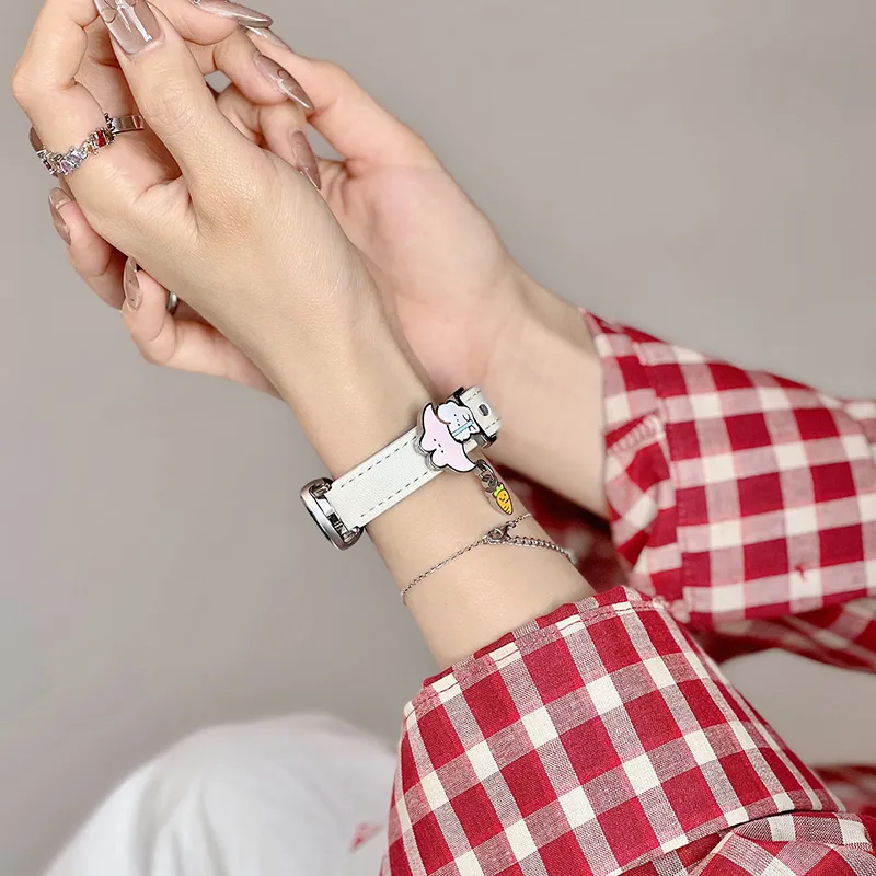 Miss Wrist Xiaomi Compatibility Watch Band 135 200mm Artificial Leather Material-7