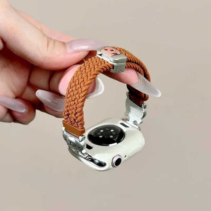 Miss Wrist Xiaomi Red Beige Compatibility Watch Band 130 180mm Nylon Material-3