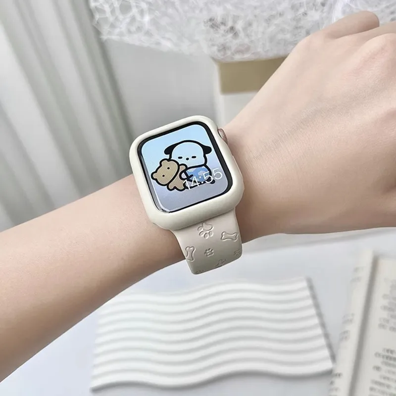 Miss Wrist Apple Compatibility Watch Band 135~230mm Silicone Material-3