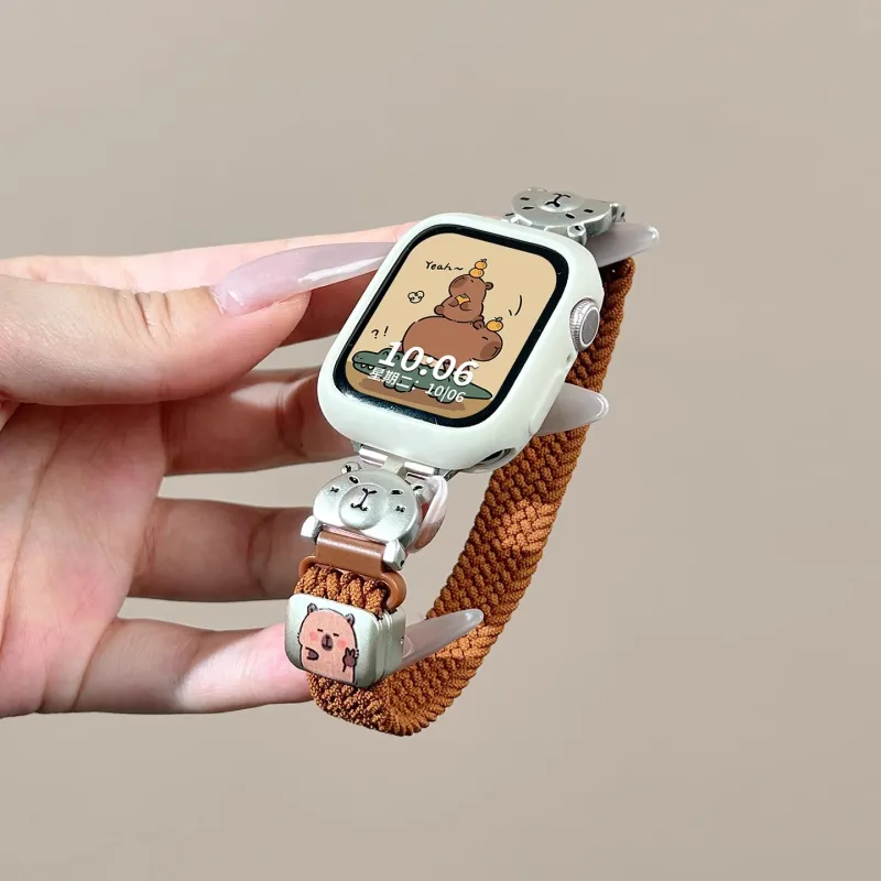 Miss Wrist Xiaomi Red Beige Compatibility Watch Band 130 180mm Nylon Material-1