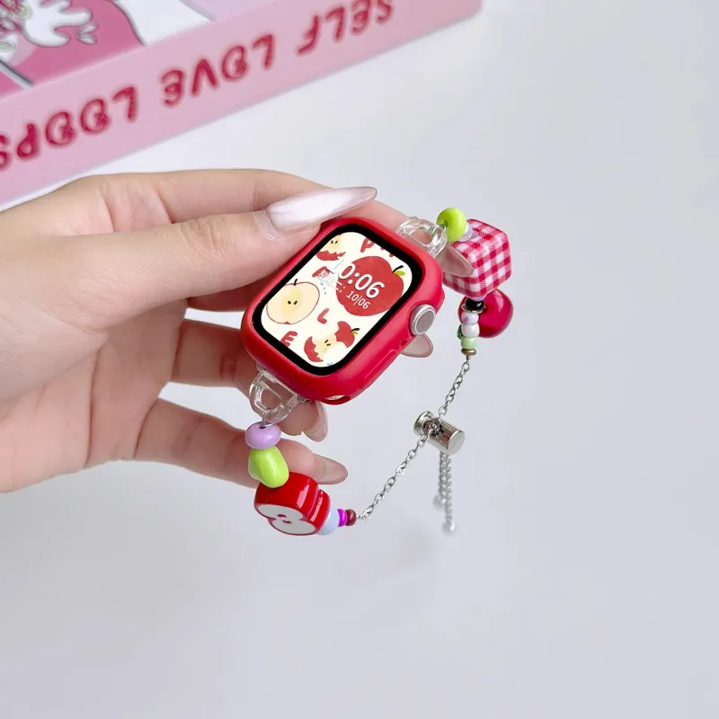 Miss Wrist Xiaomi Red Beige Compatibility Watch Band 130 180mm Metal-2