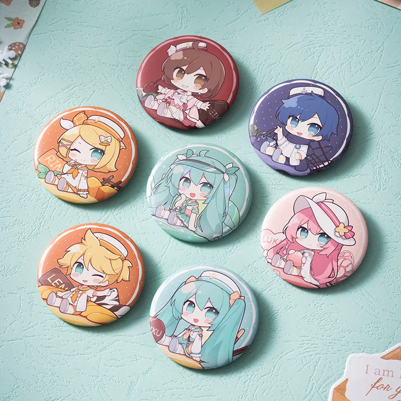 MOEYU Hatsune Miku Miku Commemoration Tinplate Badge Badges-16