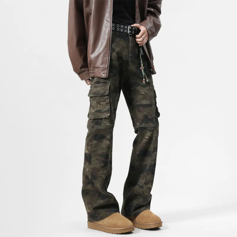 NOME Casual Pants Unisex Camouflage-4