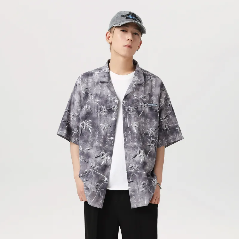 NOME Shirt Unisex Bamboo Leaf Gray-2