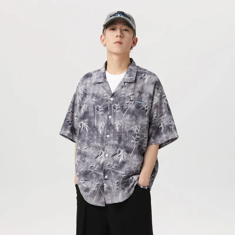 NOME Shirt Unisex Bamboo Leaf Gray-1
