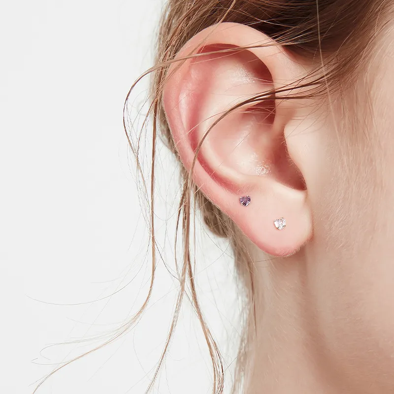 JAY S925 Silver Stud Earrings Women's-1