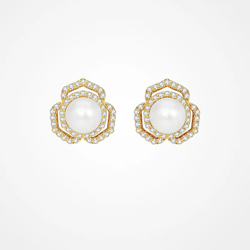 JAY 925 Sterling Silver Stud Earrings Women's-6