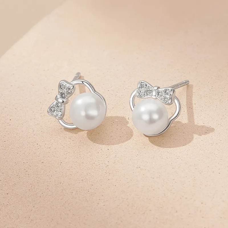 JAY Pearl Stud Earrings Women's-2