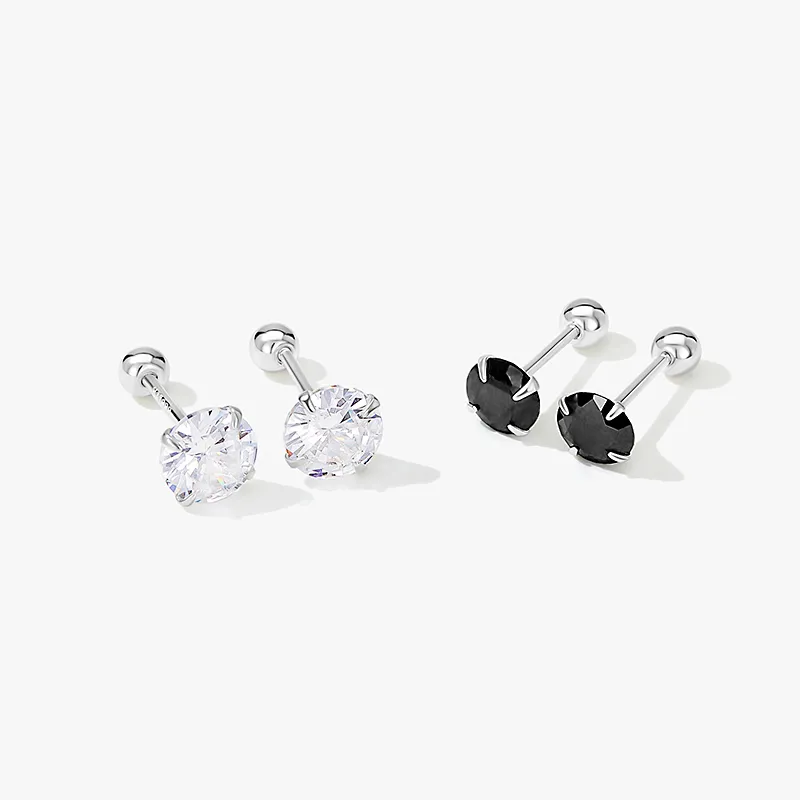 JAY 999 Fine Silver Stud Earrings Unisex-17
