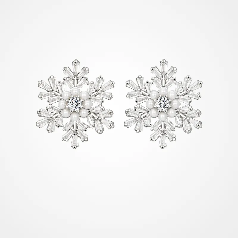 JAY 925 Silver Needles Stud Earrings Women's-7
