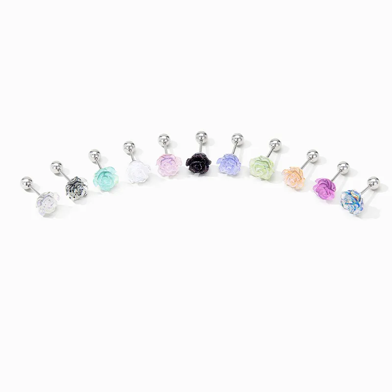 JAY Titanium Steel Stud Earrings Women's-2