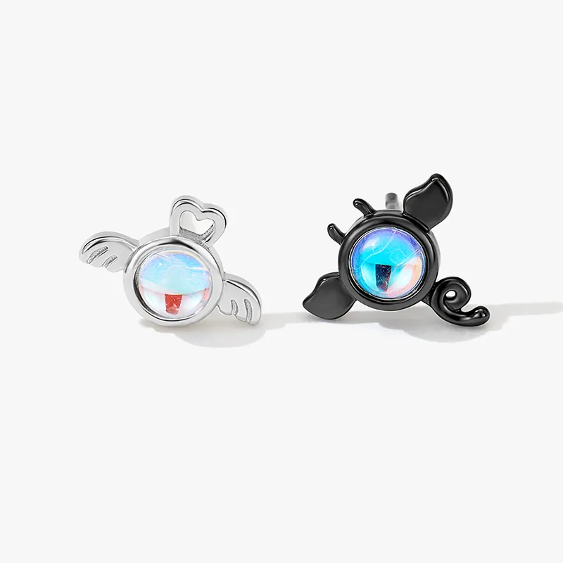 JAY 925 Sterling Silver Stud Earrings Unisex-3