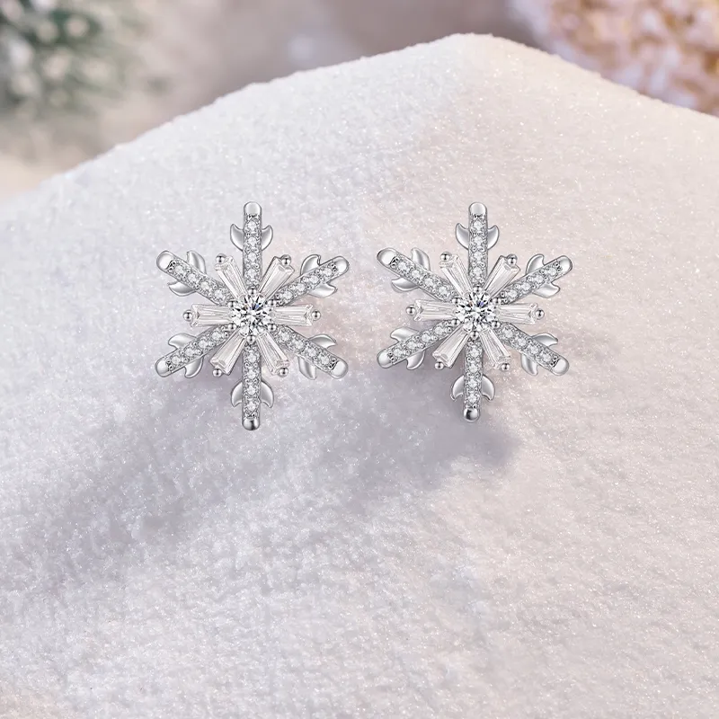 JAY 925 Silver Needles Stud Earrings Women's-2