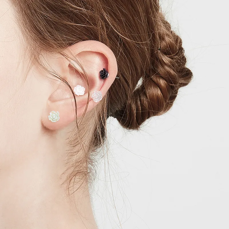 JAY Titanium Steel Stud Earrings Women's-1