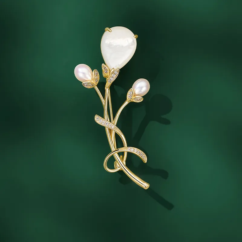 JAY Faux Pearl Brooches Women's-1