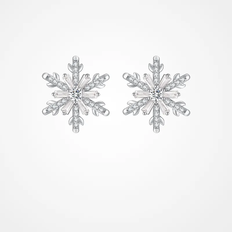 JAY 925 Silver Needles Stud Earrings Women's-3