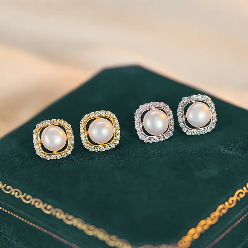 JAY 925 Sterling Silver Stud Earrings Women's-1