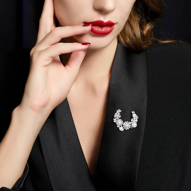 JAY Faux Pearl Brooches Women's-6