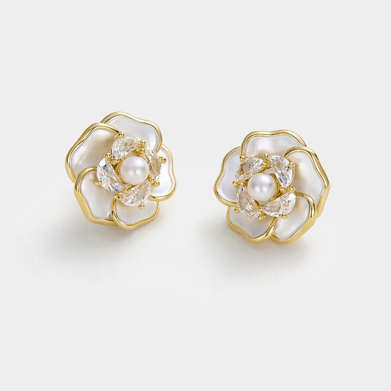 JAY Faux Pearl Stud Earrings Women's-3