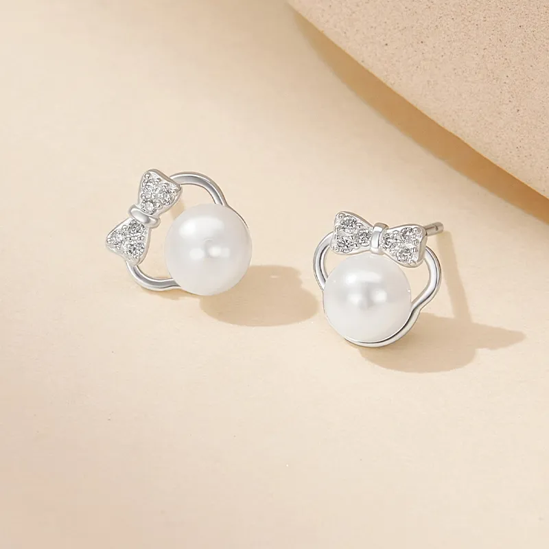 JAY Pearl Stud Earrings Women's-4